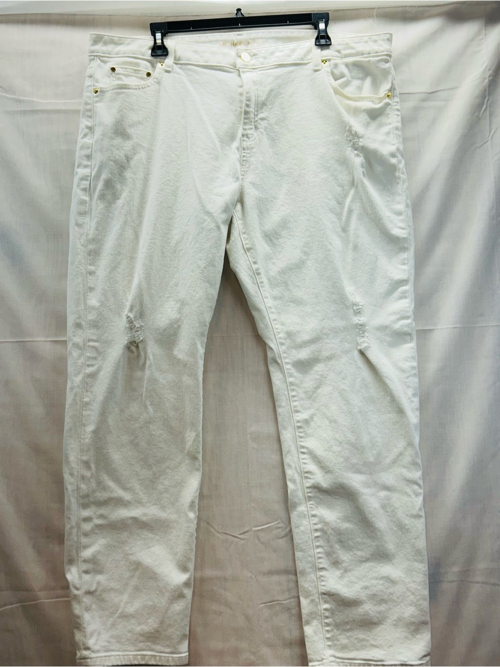 Woman’s Michael Kors White Denim Jeans - Classic Straight Fit